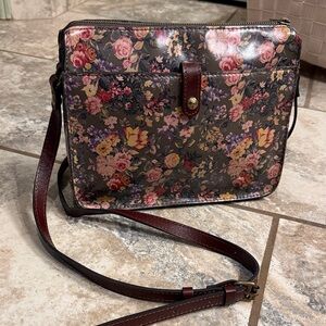 Patricia Nash English Country Floral Crossbody Bag